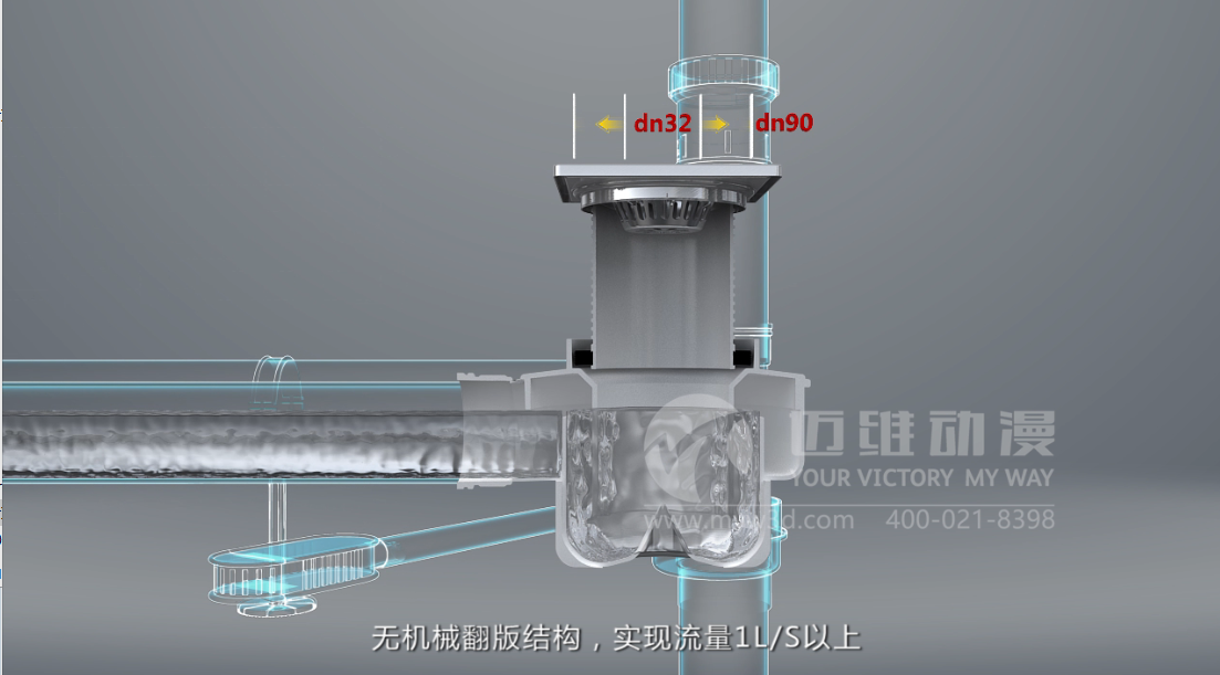 同層排水系統(tǒng)原理動(dòng)畫(huà)制作